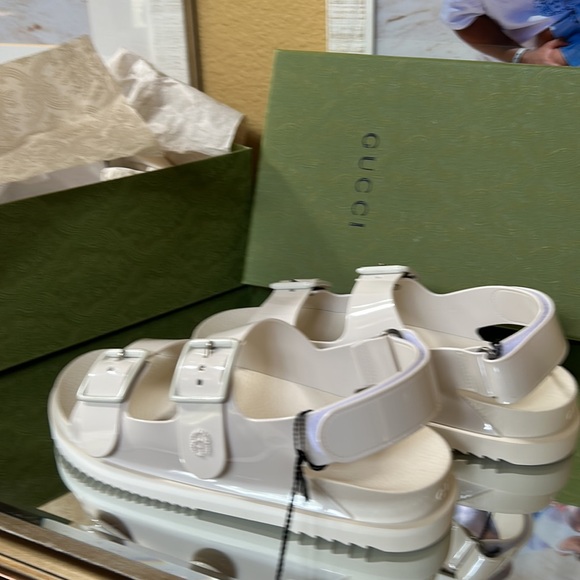 Gucci Dusty white Rubber Sandals size 41(11) - Picture 12 of 12
